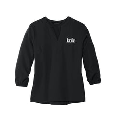 Krile Communications - Mercer+Mettle® Women's Stretch Crepe 3/4-Sleeve Blouse