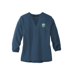 Carroll County - Mercer+Mettle™ Women's Stretch Crepe 3/4-Sleeve Blouse