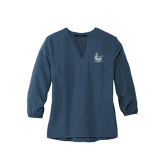 Carroll County - Mercer+Mettle™ Women's Stretch Crepe 3/4-Sleeve Blouse