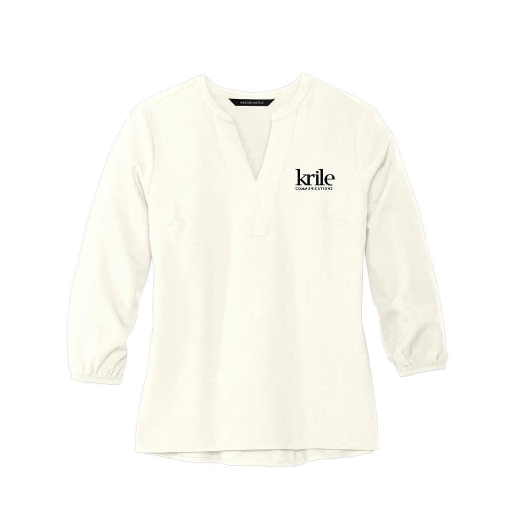 Krile Communications - Mercer+Mettle® Women's Stretch Crepe 3/4-Sleeve Blouse