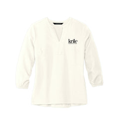 Krile Communications - Mercer+Mettle® Women's Stretch Crepe 3/4-Sleeve Blouse