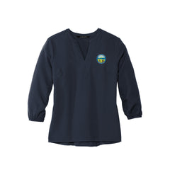 Carroll County - Mercer+Mettle™ Women's Stretch Crepe 3/4-Sleeve Blouse