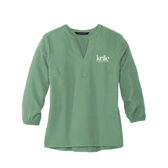 Krile Communications - Mercer+Mettle® Women's Stretch Crepe 3/4-Sleeve Blouse
