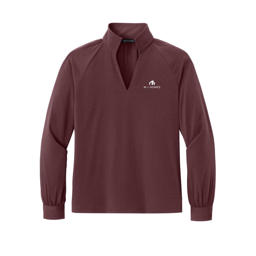 M/I Homes - Mercer+Mettle® Women’s Long Sleeve Buttery Soft Popover Blouse