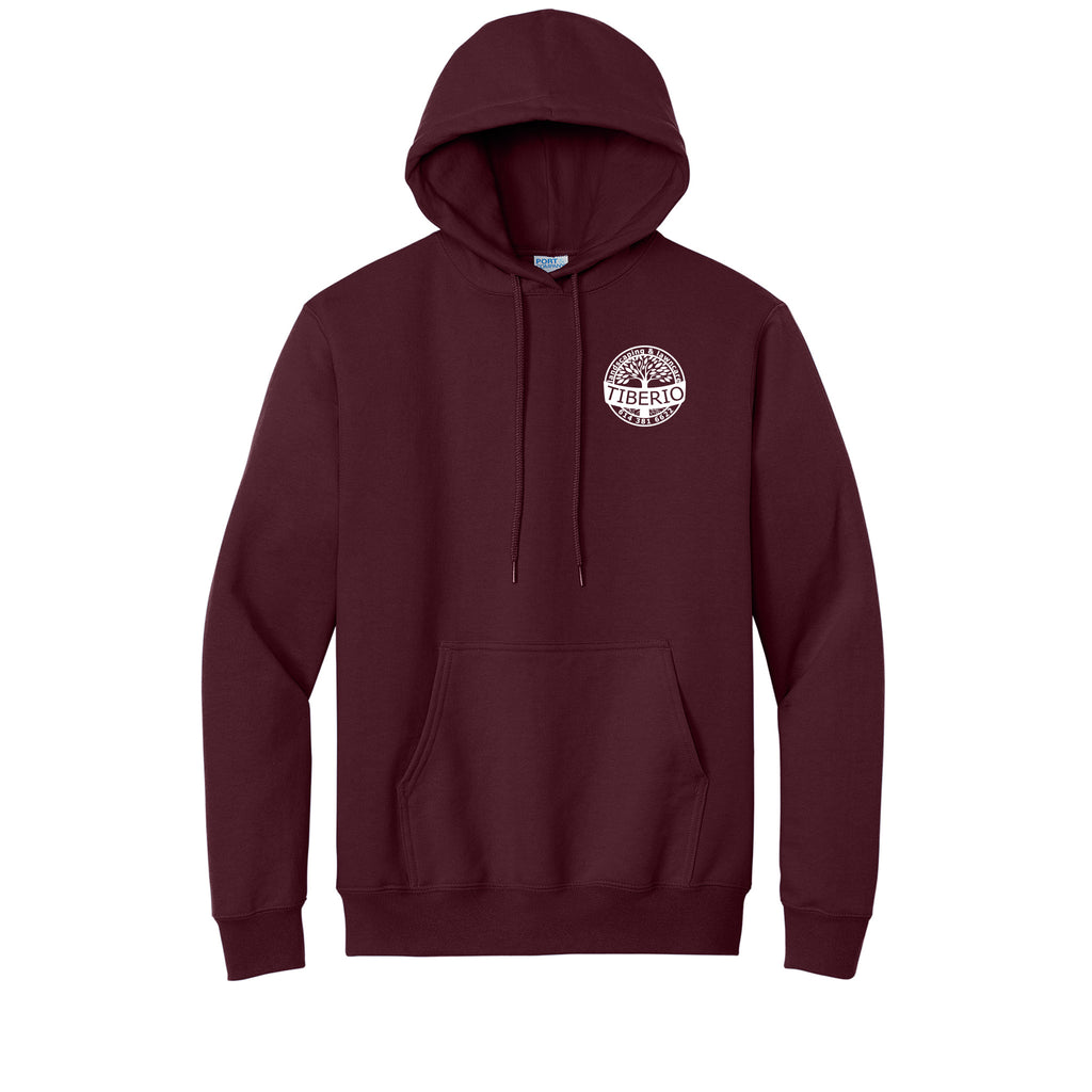 Tiberio Landscaping - Port & Company® Essential Fleece Pullover Hooded Sweatshirt