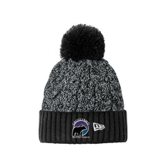 GrizzlyBird Brewing Company - Moon Logo - New Era® Marled Knit Pom Beanie
