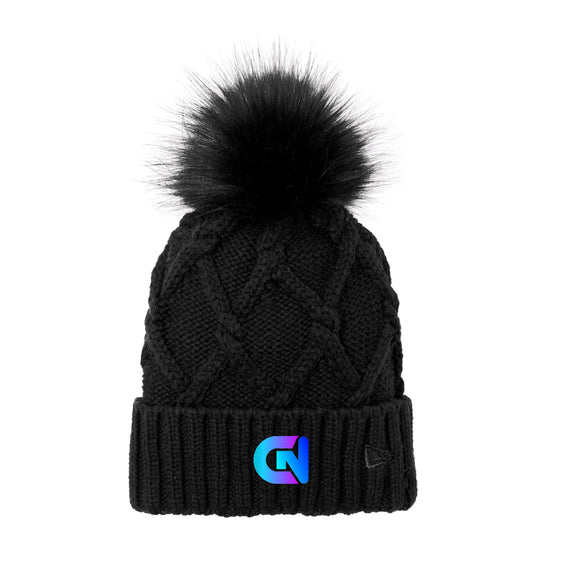 CN Consultnet - New Era® Faux Fur Pom Beanie