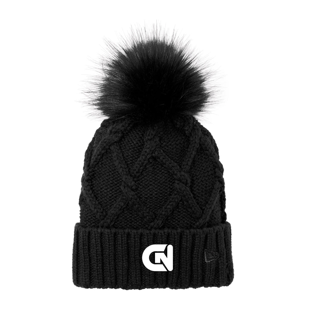 CN Consultnet - New Era® Faux Fur Pom Beanie