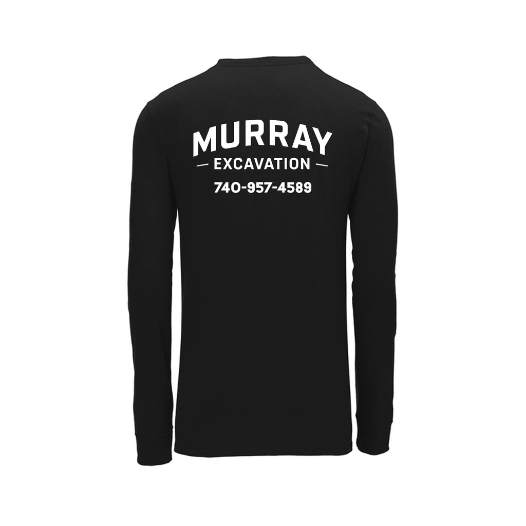 Murray Excavation - Nike Dri-FIT Cotton/Poly Long Sleeve Tee - Right Sleeve Logo