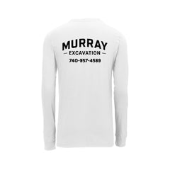 Murray Excavation - Nike Dri-FIT Cotton/Poly Long Sleeve Tee - Right Sleeve Logo