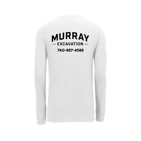 Murray Excavation - Nike Dri-FIT Cotton/Poly Long Sleeve Tee - Right Sleeve Logo