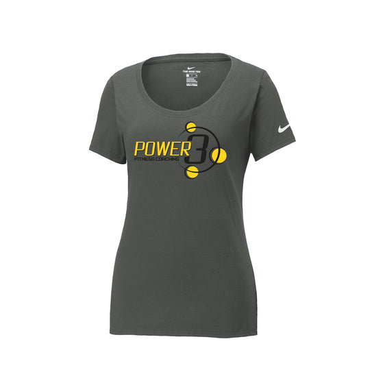Power 3 - Nike Ladies Dri-FIT Cotton/Poly Scoop Neck Tee