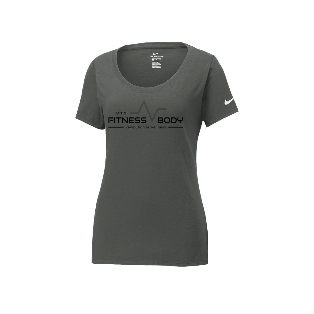 EMS Fitness - Nike Ladies Dri-FIT Cotton/Poly Scoop Neck Tee