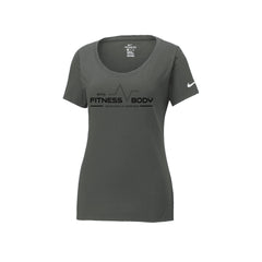 EMS Fitness - Nike Ladies Dri-FIT Cotton/Poly Scoop Neck Tee