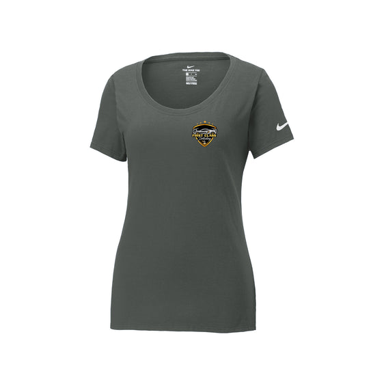 First Class Detailing - Nike Women's Dri-FIT Cotton/Poly Scoop Neck Tee