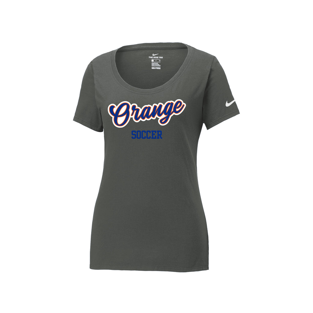 Olentangy Orange Soccer - Nike Women's Dri-FIT Cotton/Poly Scoop Neck Tee