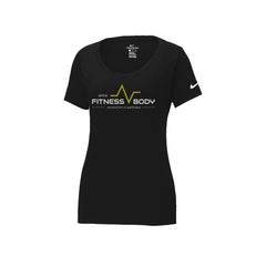 EMS Fitness - Nike Ladies Dri-FIT Cotton/Poly Scoop Neck Tee