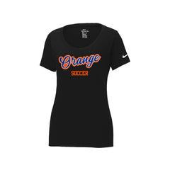 Olentangy Orange Soccer - Nike Women's Dri-FIT Cotton/Poly Scoop Neck Tee