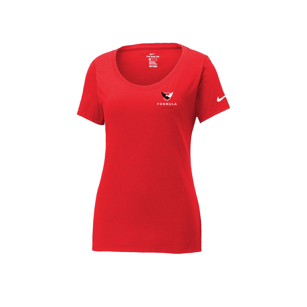 Formula Nissan - Nike Ladies Dri-FIT Cotton/Poly Scoop Neck Tee - FRONT ONLY