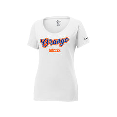 Olentangy Orange Soccer - Nike Women's Dri-FIT Cotton/Poly Scoop Neck Tee