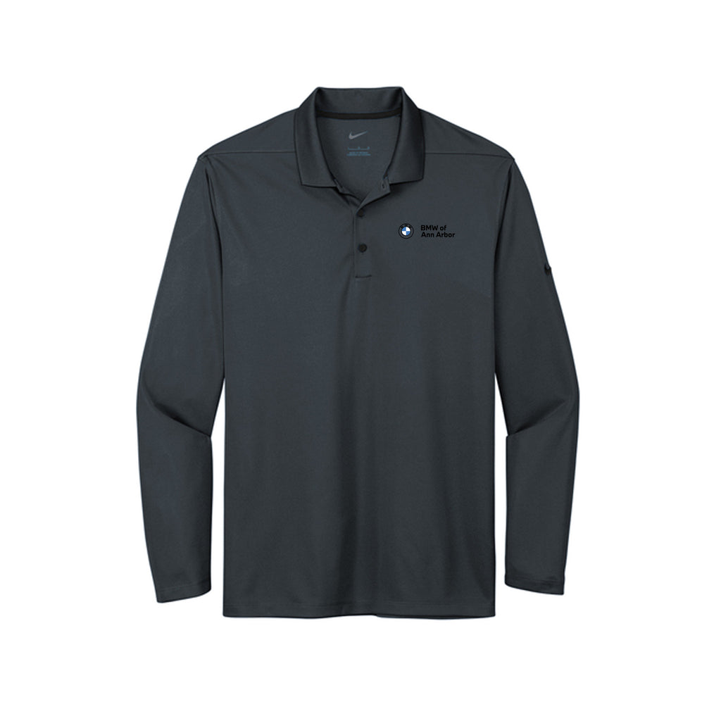 BMW of Ann Arbor - Nike Dri-FIT Micro Pique 2.0 Long Sleeve Polo