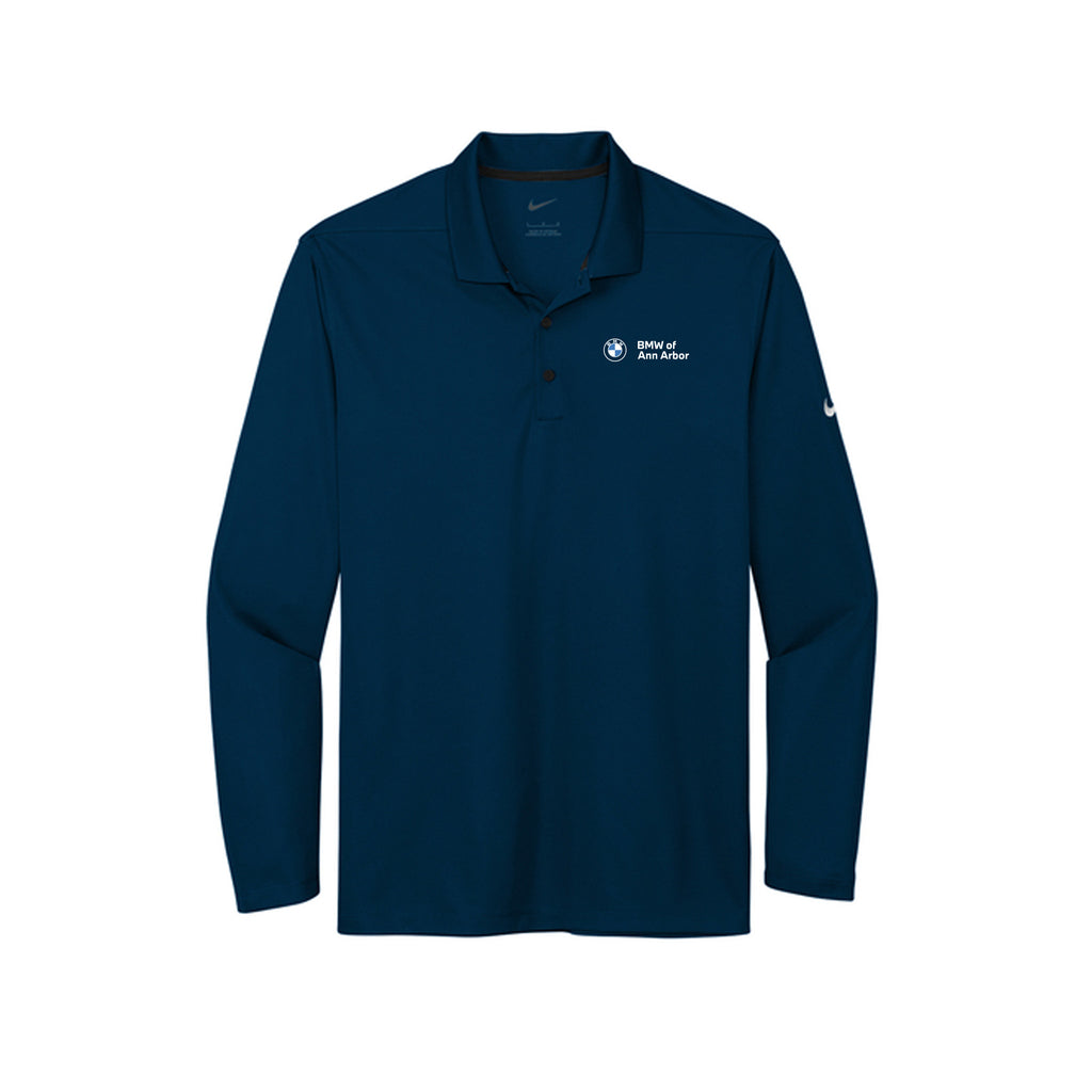 BMW of Ann Arbor - Nike Dri-FIT Micro Pique 2.0 Long Sleeve Polo