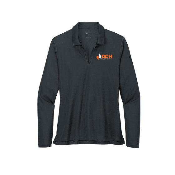 OCH - Nike Ladies Dri-FIT Micro Pique 2.0 Long Sleeve Polo