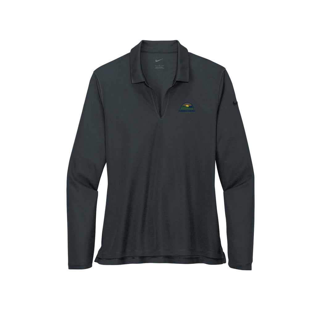 Carroll County - Nike Ladies Dri-FIT Micro Pique 2.0 Long Sleeve Polo