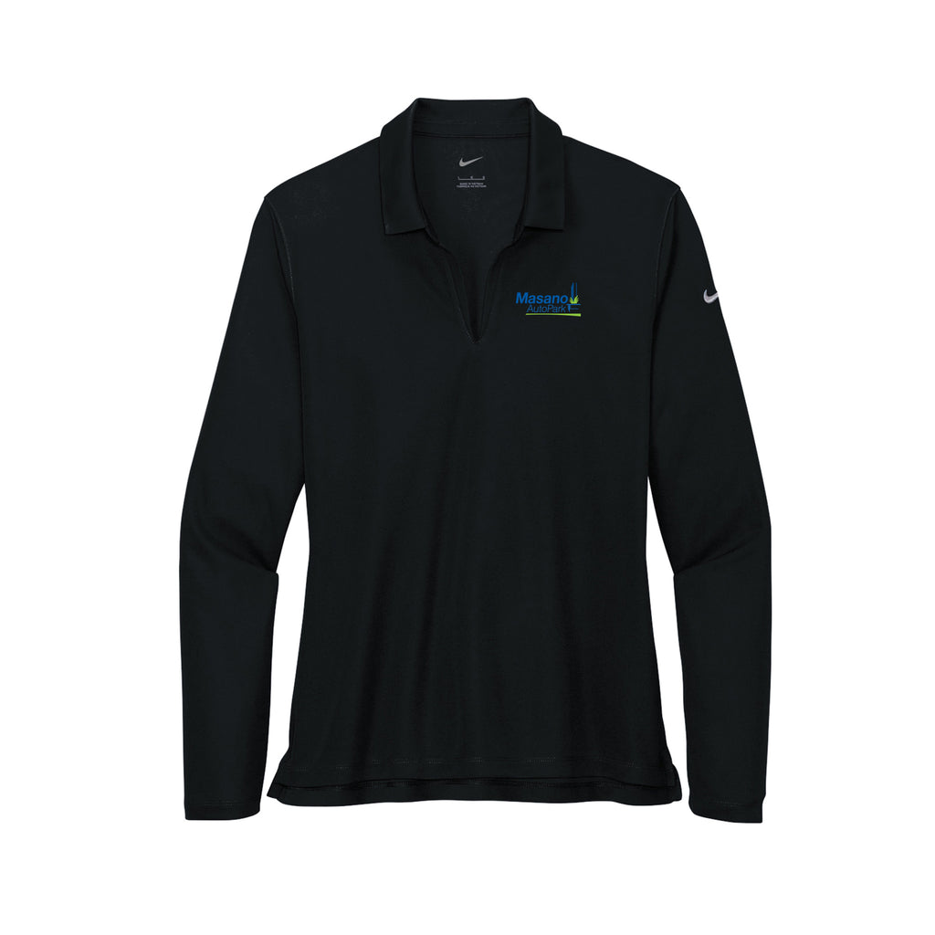 Masano Auto Park - Nike Ladies Dri-FIT Micro Pique 2.0 Long Sleeve Polo
