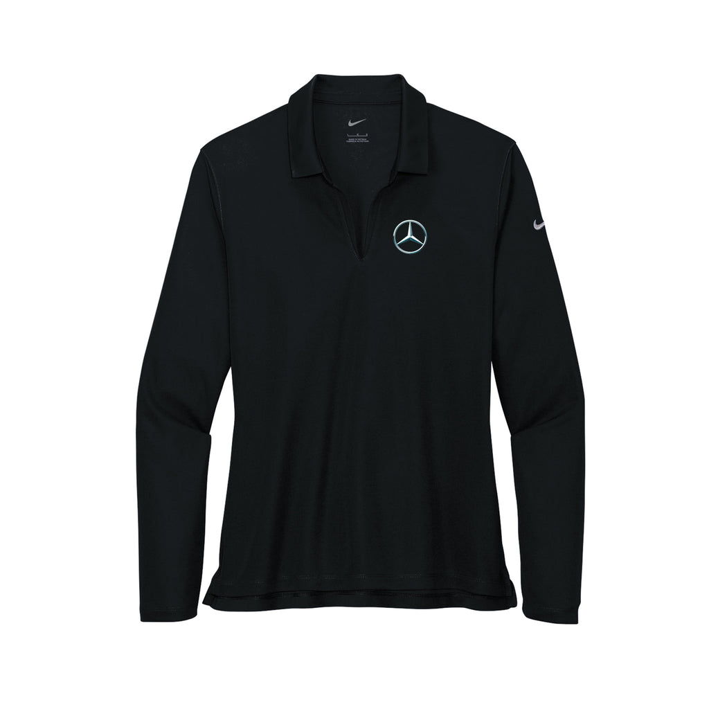 Tom Masano Mercedes-Benz - Nike Ladies Dri-FIT Micro Pique 2.0 Long Sleeve Polo