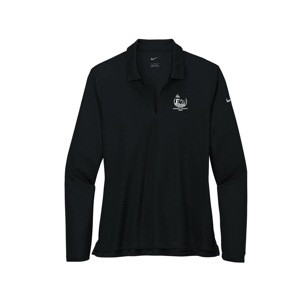 Carroll County - Nike Ladies Dri-FIT Micro Pique 2.0 Long Sleeve Polo