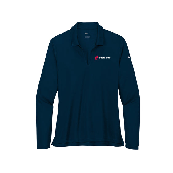 CEBCO - Nike Ladies Dri-FIT Micro Pique 2.0 Long Sleeve Polo