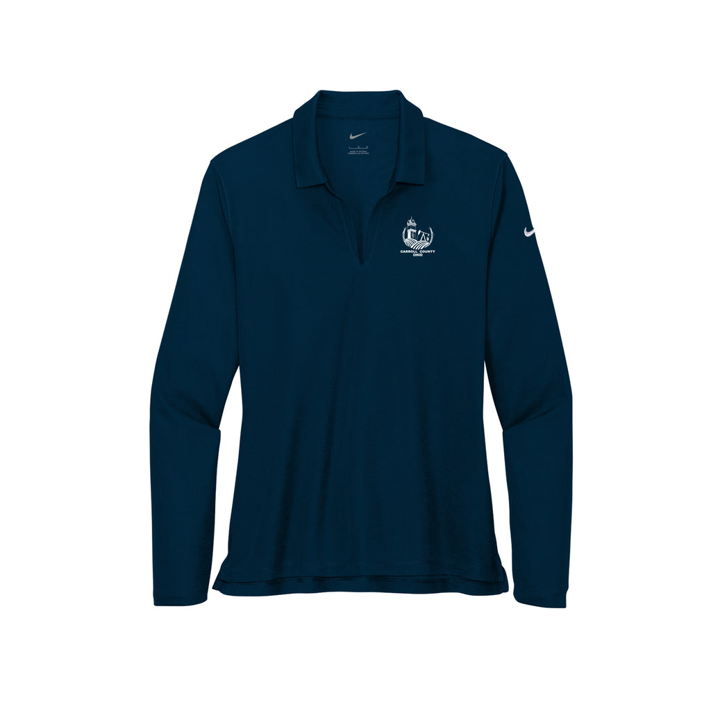 Carroll County - Nike Ladies Dri-FIT Micro Pique 2.0 Long Sleeve Polo