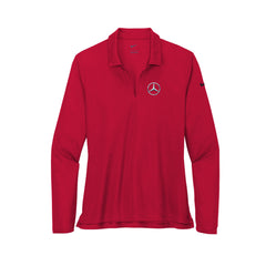 Tom Masano Mercedes-Benz - Nike Ladies Dri-FIT Micro Pique 2.0 Long Sleeve Polo
