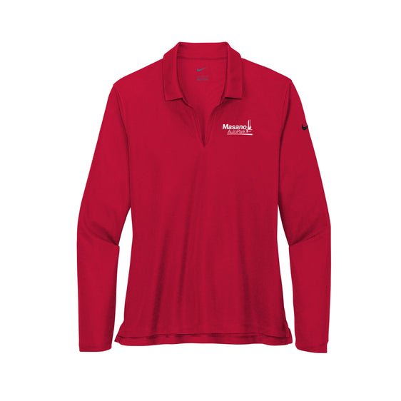 Masano Auto Park - Nike Ladies Dri-FIT Micro Pique 2.0 Long Sleeve Polo