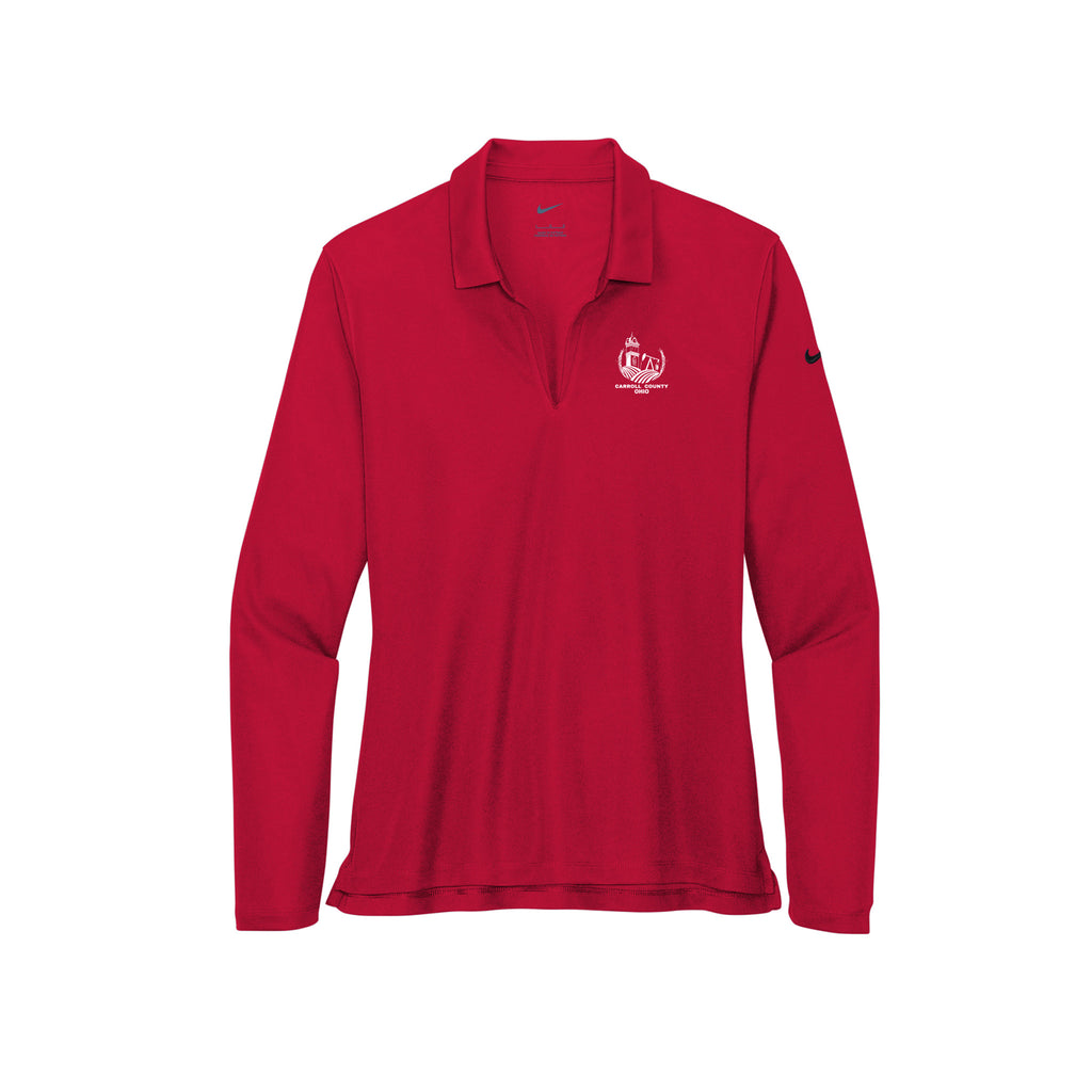 Carroll County - Nike Ladies Dri-FIT Micro Pique 2.0 Long Sleeve Polo