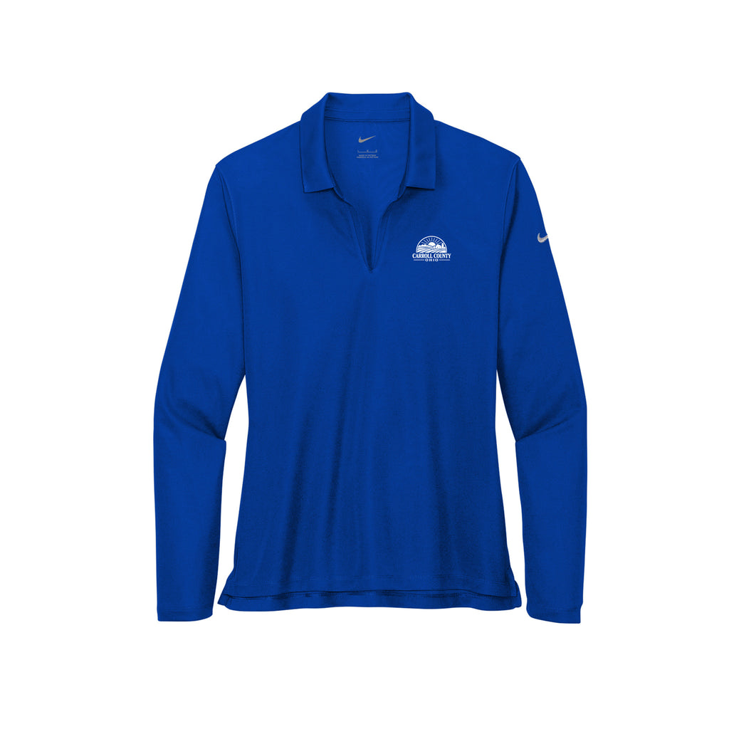 Carroll County - Nike Ladies Dri-FIT Micro Pique 2.0 Long Sleeve Polo