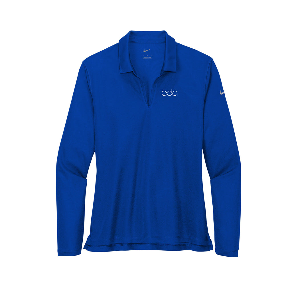 BDC - Nike Ladies Dri-FIT Micro Pique 2.0 Long Sleeve Polo