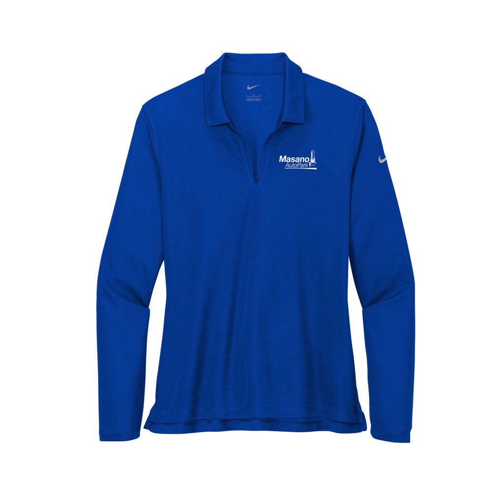 Masano Auto Park - Nike Ladies Dri-FIT Micro Pique 2.0 Long Sleeve Polo