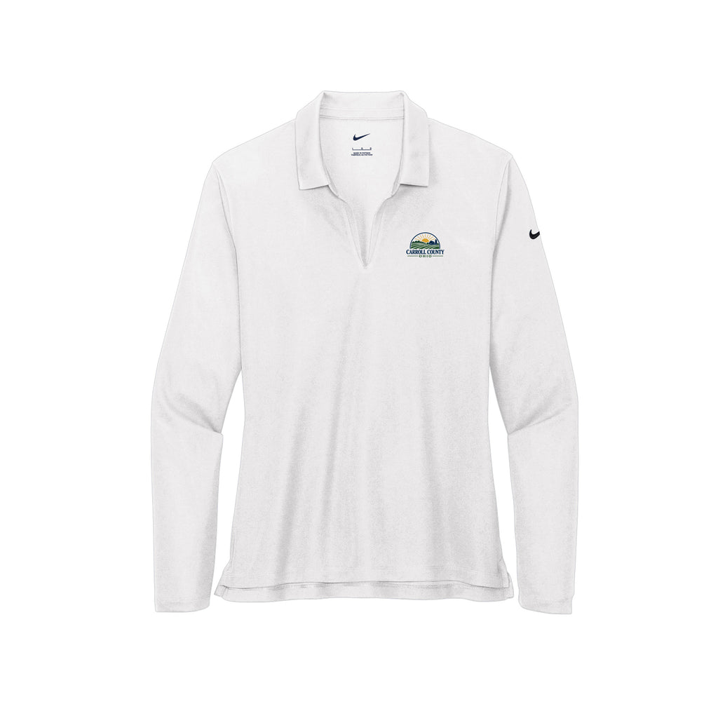 Carroll County - Nike Ladies Dri-FIT Micro Pique 2.0 Long Sleeve Polo