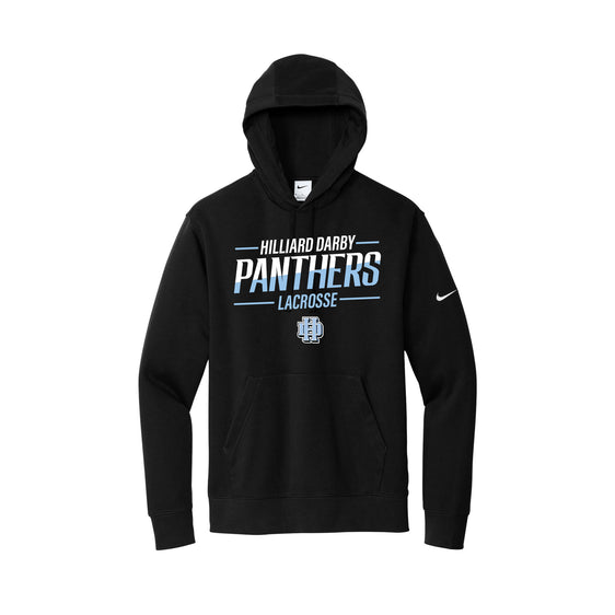 Hilliard Darby Lacrosse - Nike Club Fleece Sleeve Swoosh Pullover Hoodie