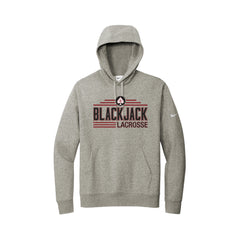 Blackjack Elite Lacrosse - Nike Club Fleece Sleeve Swoosh Pullover Hoodie