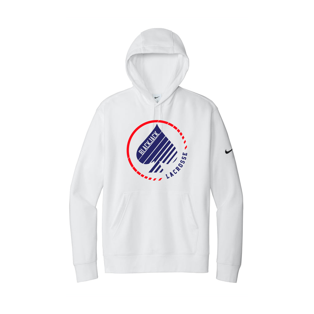 Blackjack Elite Lacrosse - Nike Club Fleece Sleeve Swoosh Pullover Hoodie