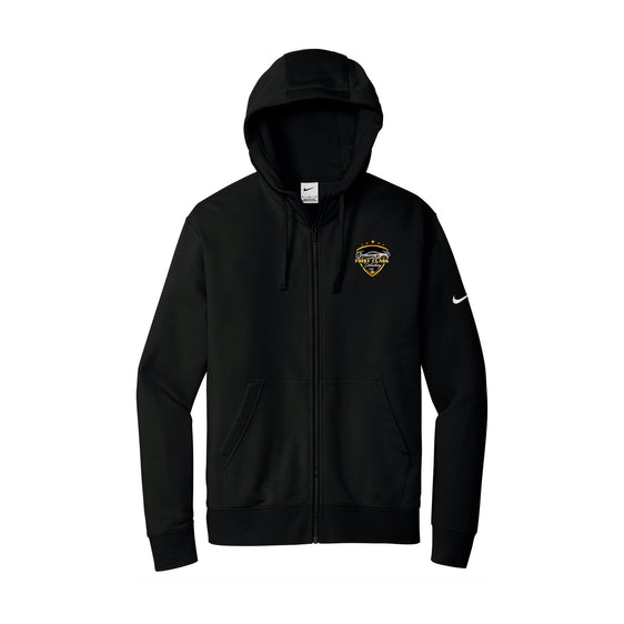 First Class Detailing - Nike Club Fleece Sleeve Swoosh Full-Zip Hoodie
