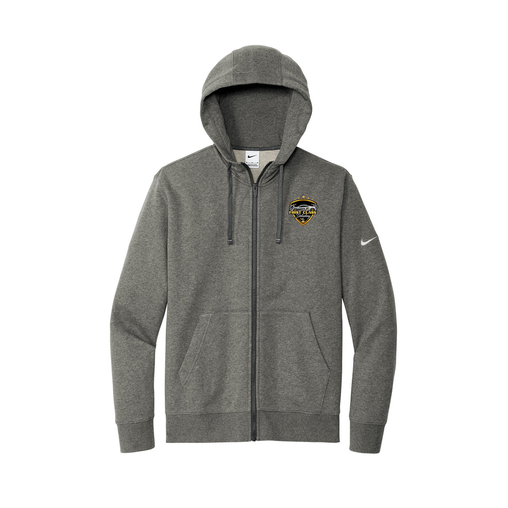 First Class Detailing - Nike Club Fleece Sleeve Swoosh Full-Zip Hoodie