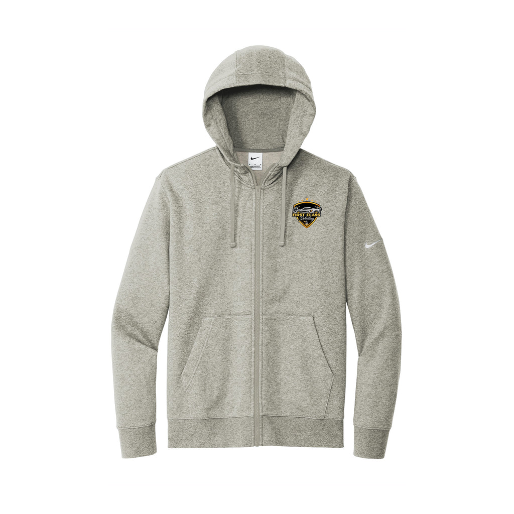 First Class Detailing - Nike Club Fleece Sleeve Swoosh Full-Zip Hoodie
