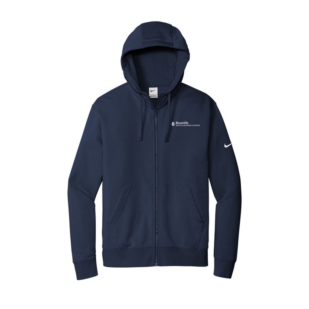 Bloom Life Wealth & Business Planning - Nike Club Fleece Sleeve Swoosh Full-Zip Hoodie