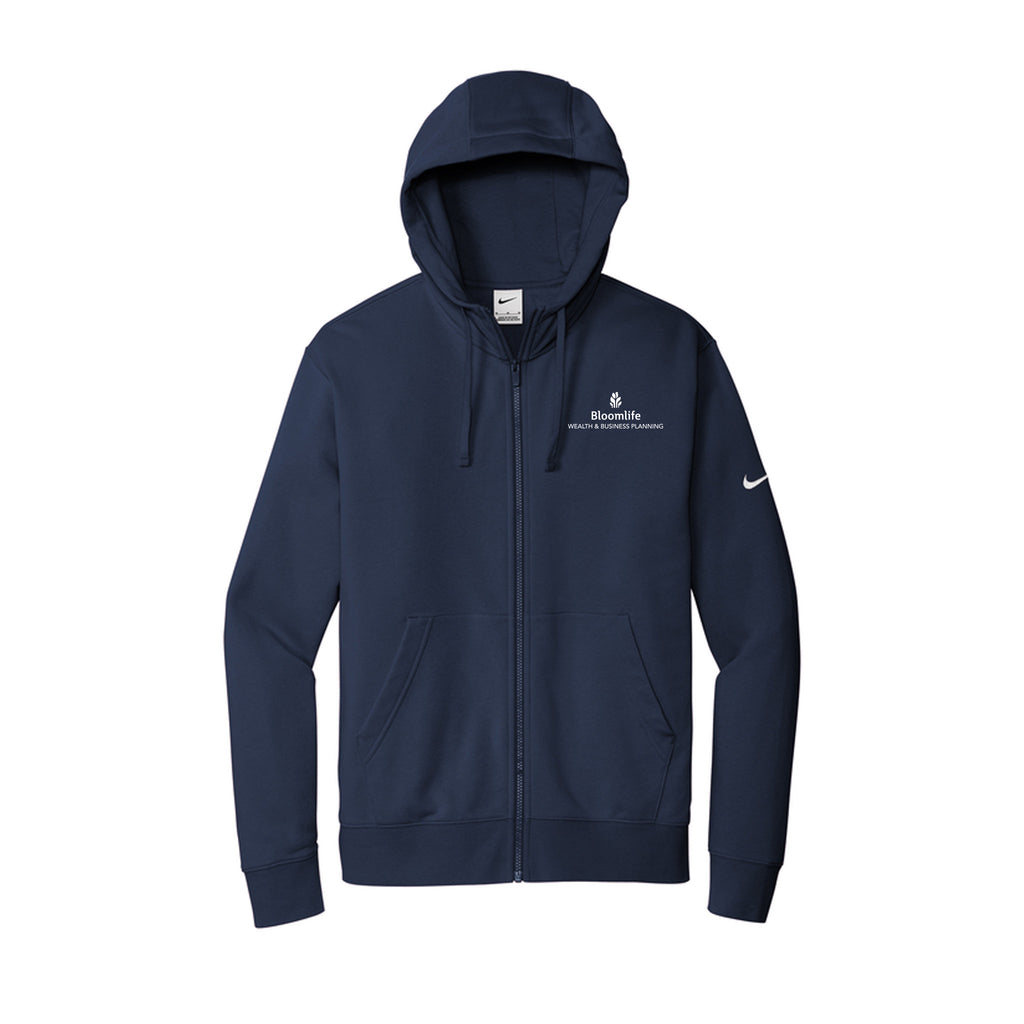 Bloom Life Wealth & Business Planning - Nike Club Fleece Sleeve Swoosh Full-Zip Hoodie