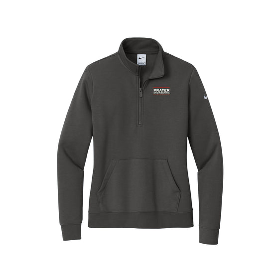 Prater Engineering - Nike Ladies Club Fleece Sleeve Swoosh 1/2-Zip