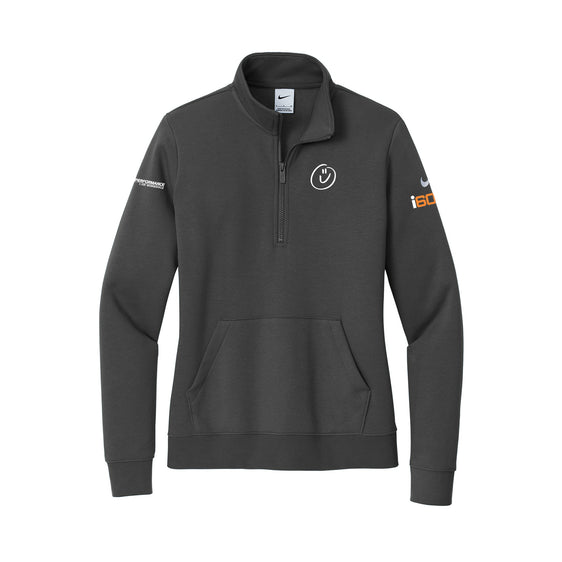 Performance Georgesville - Nike Women's Club Fleece Sleeve Swoosh 1/2-Zip